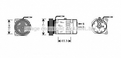 AVA QUALITY COOLING rtk403 -  Компрессор, кондиционер
